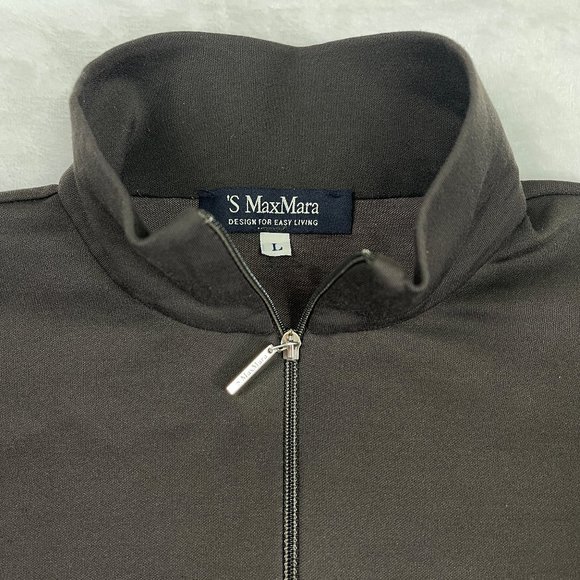 Auc Max Mara Quarter-Zip Pullover Athletic Top - Picture 9 of 12